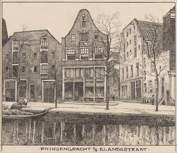 De Prinsengracht te Amsterdam bij de Elandsstraat 20th century