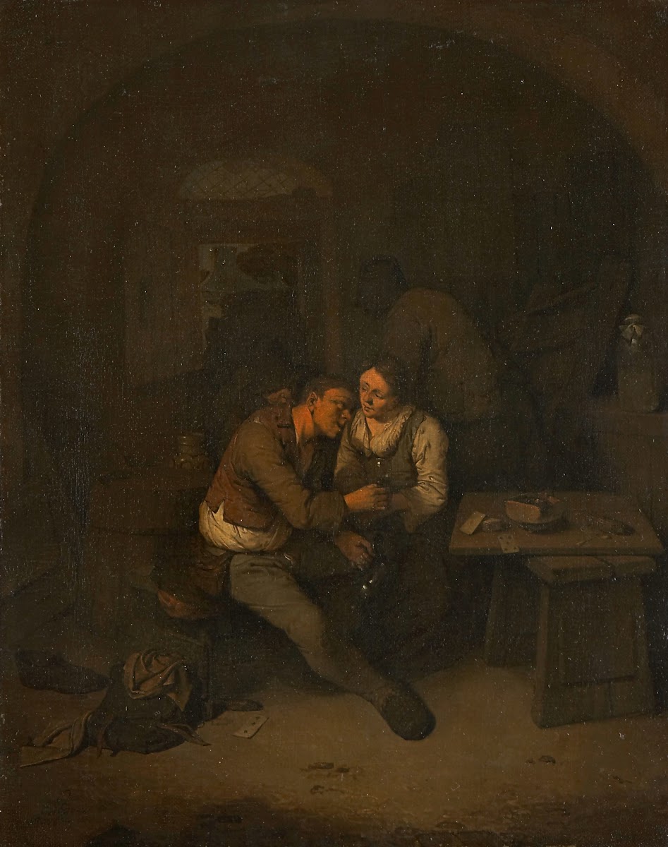Peasant and Serving Maid in an Inn 1663