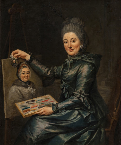 Portrait of the Artists Daughter Elisabeth Married Lampe 1730   1776