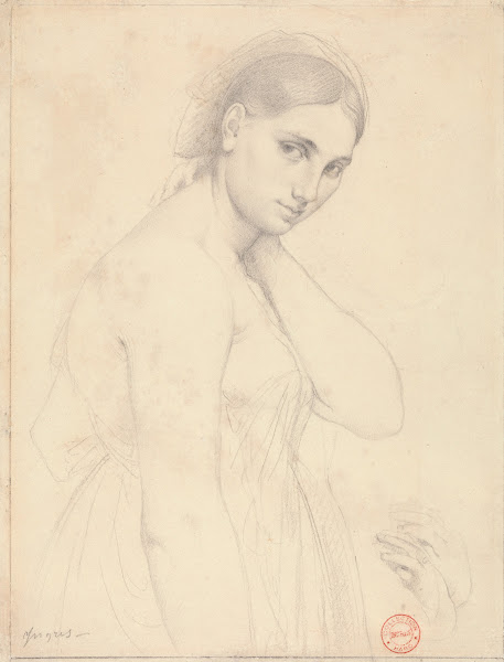Study for Raphael and the Fornarina ca 1814