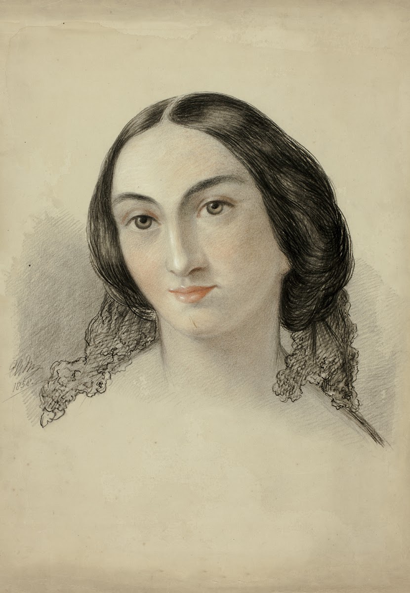 Female Portrait Head 1858