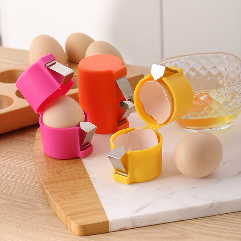 Egg topper for peeling and separating
