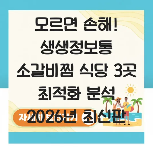 생생정보통 소갈비찜 식당 대표 이미지