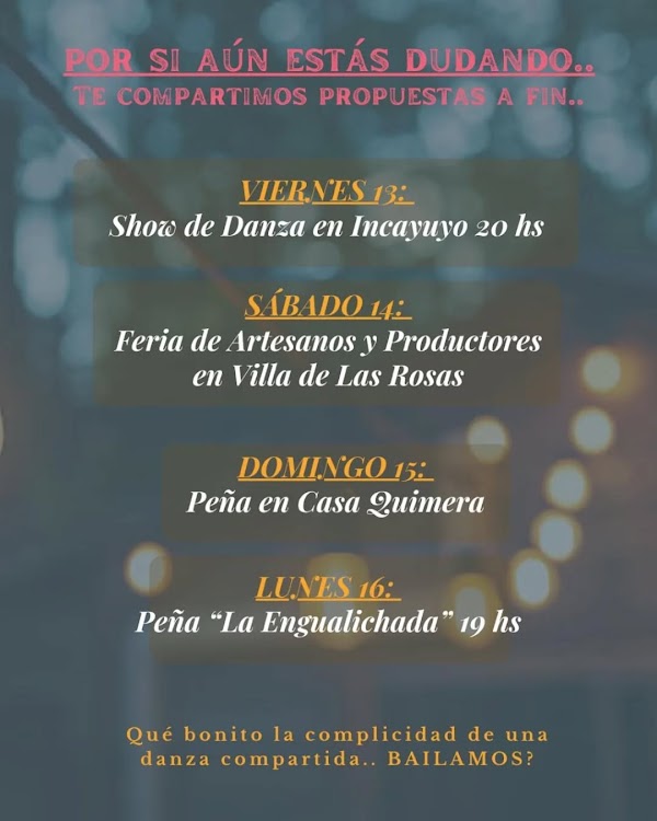 Incayuyo Folk Campamento de Danza
