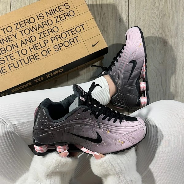 Nike Shox R4 Negro Rosa