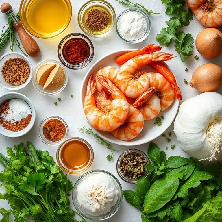 Ingredients for Easy Honey Garlic Shrimp Recipe Ready in 25 Minutes – Quick & Juicy Homemade Dinner