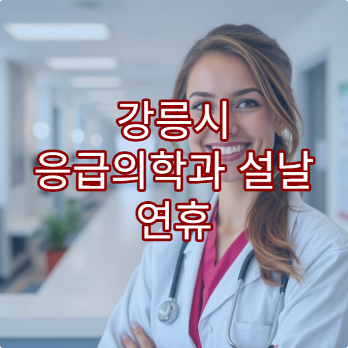 강릉시 응급의학과 설날 연휴 24시간 진료 병원 확인하기