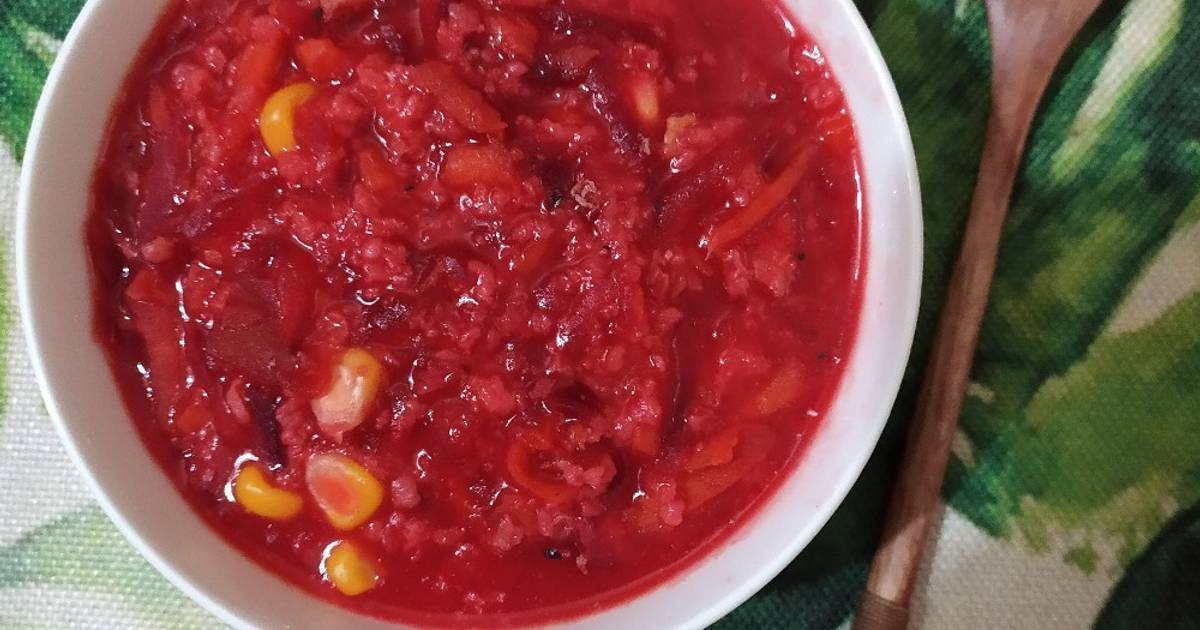 Cháo yến mạch củ dền