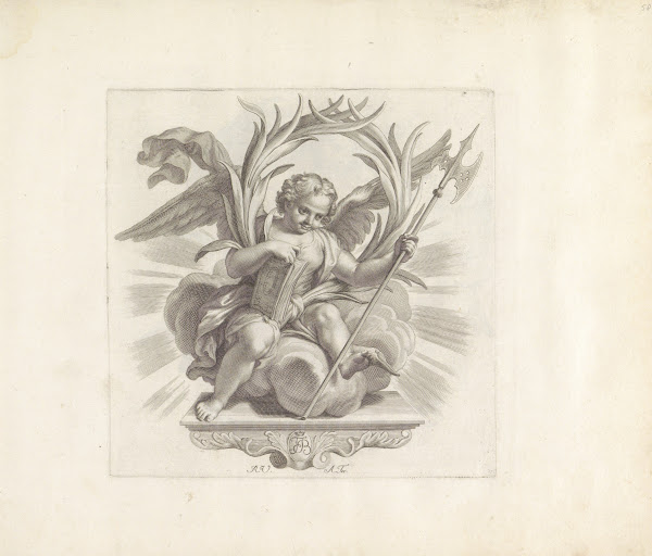 Engel met boek en hellebaard 1673 1743