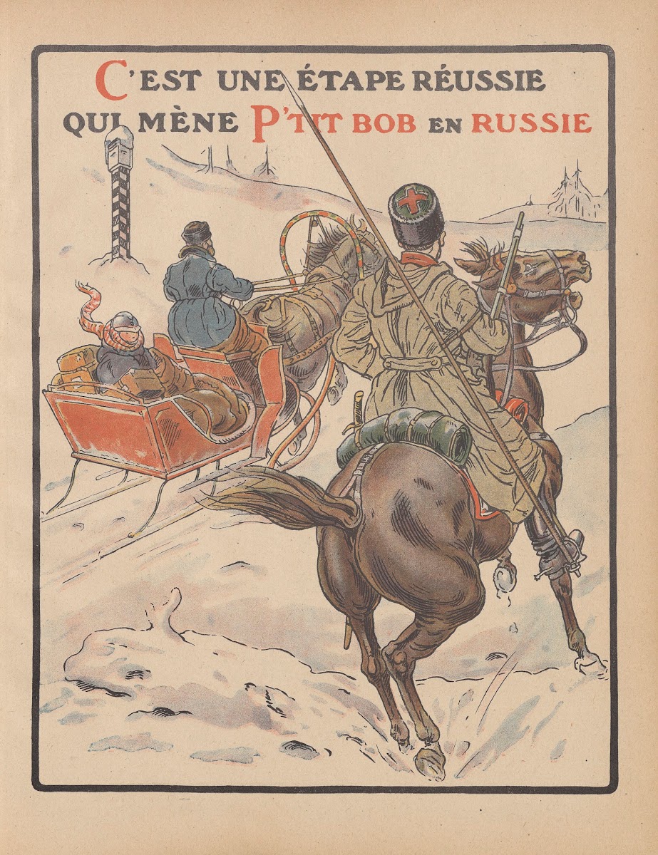 Cest une ètape rèussie qui mène Ptit Bob en Russie 1917