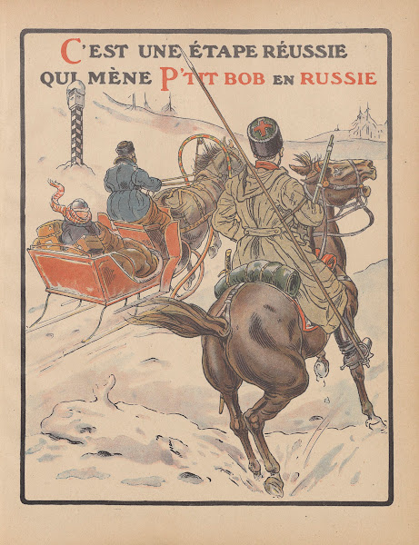 Cest une ètape rèussie qui mène Ptit Bob en Russie 1917