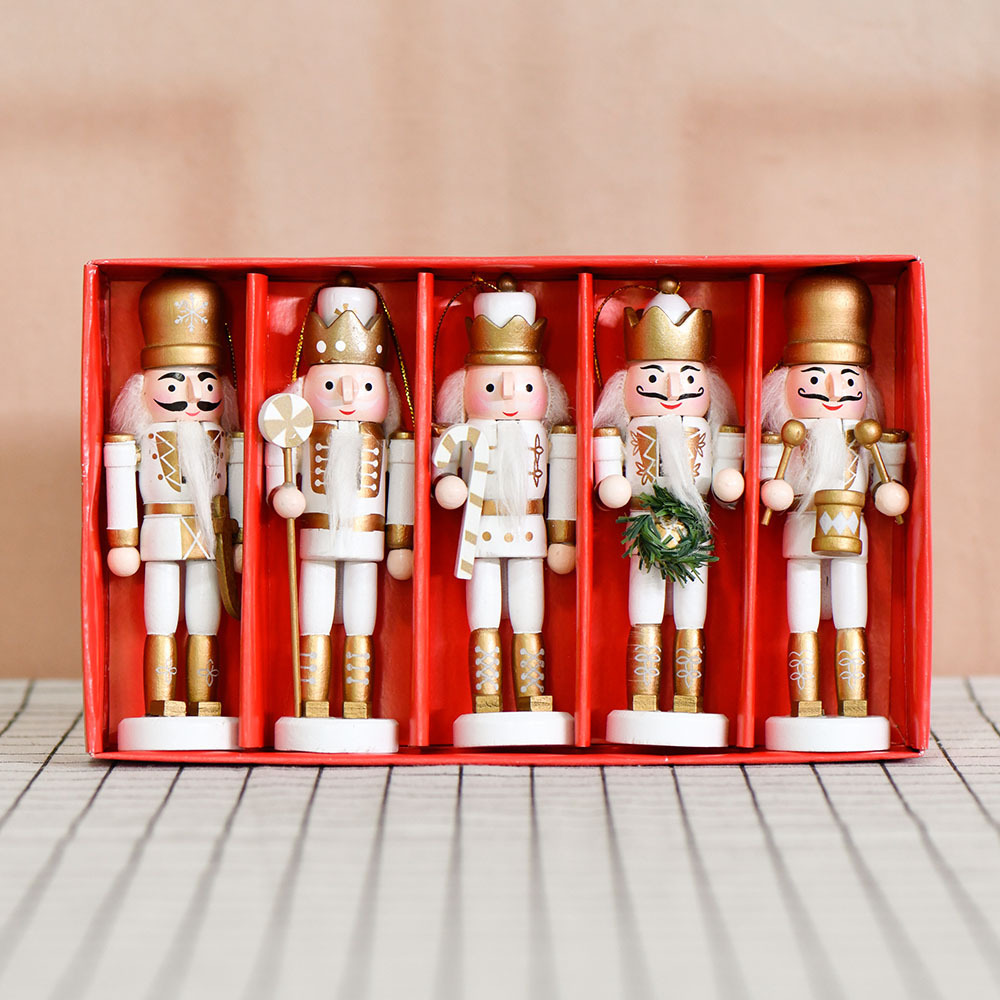 5-piece Nutcracker Ornaments, 13 cm, British Style