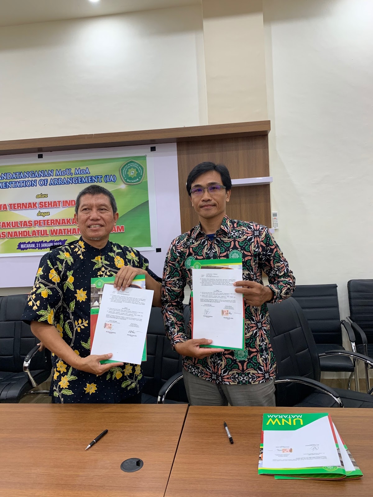 PENANDATANGANAN MoU, mOa dan IA dengan PT. Cipta Ternak Sehat Indonesia