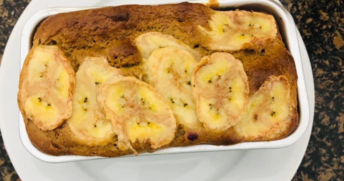 Bánh bông lan chuối bằng bột ngũ cốc- không cần dùng máy đánh trứng - siêu dễ
