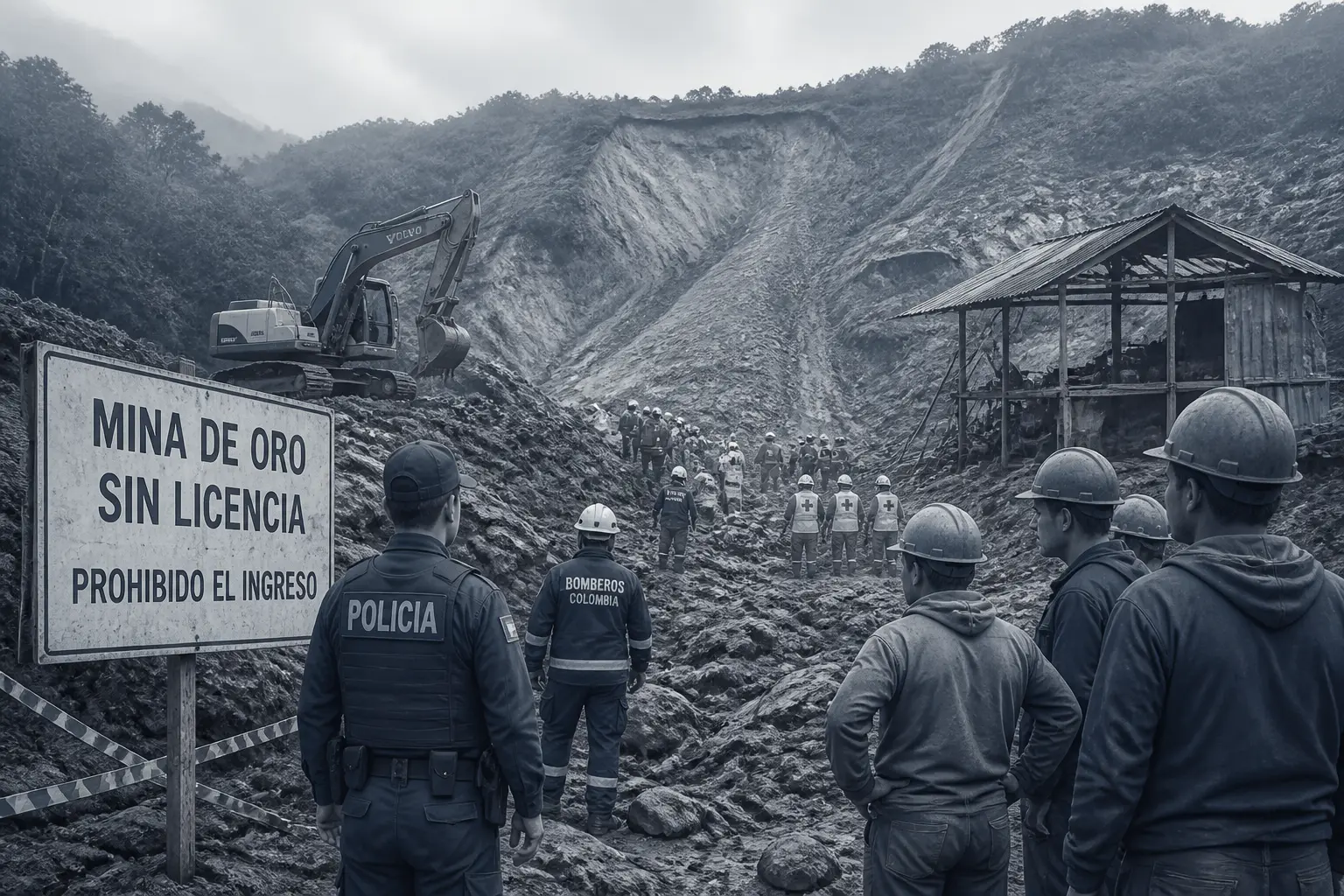 Editorial image for Landslide at unlicensed Colombian gold mine kills 13