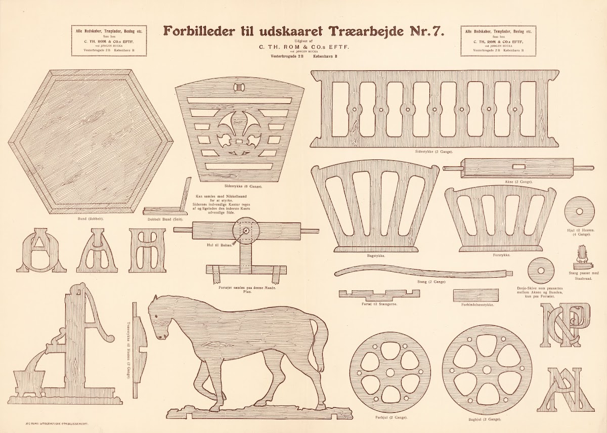 Models for carved woodwork Pl07 1933