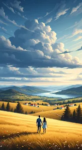 Abstract Liquid Gold Ripples