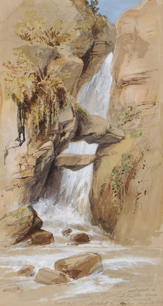 Waterfall St Knightons Kieve Tintagel Cornwall 1842