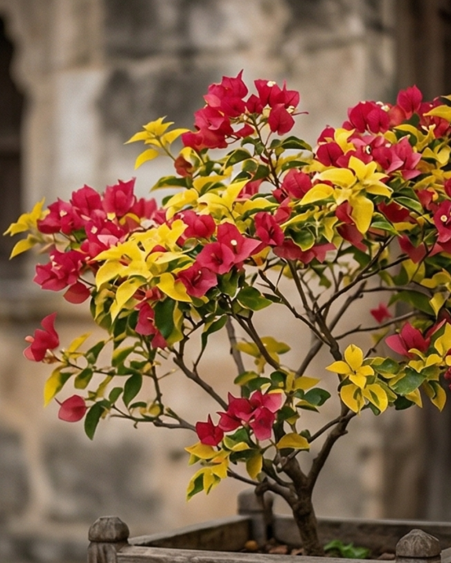 Imported Golden Brezza Red Bougainvillea Plant — view 5