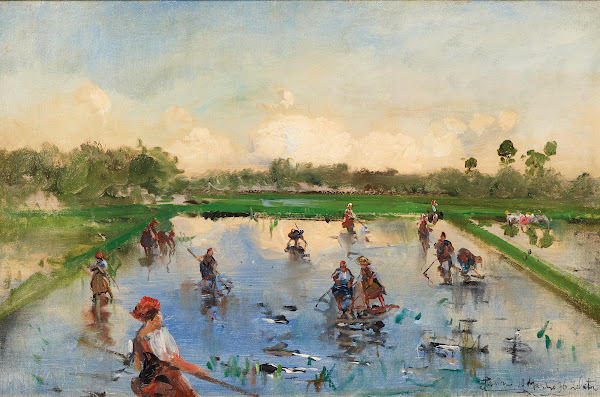 In the Rice Field Zelata 1896