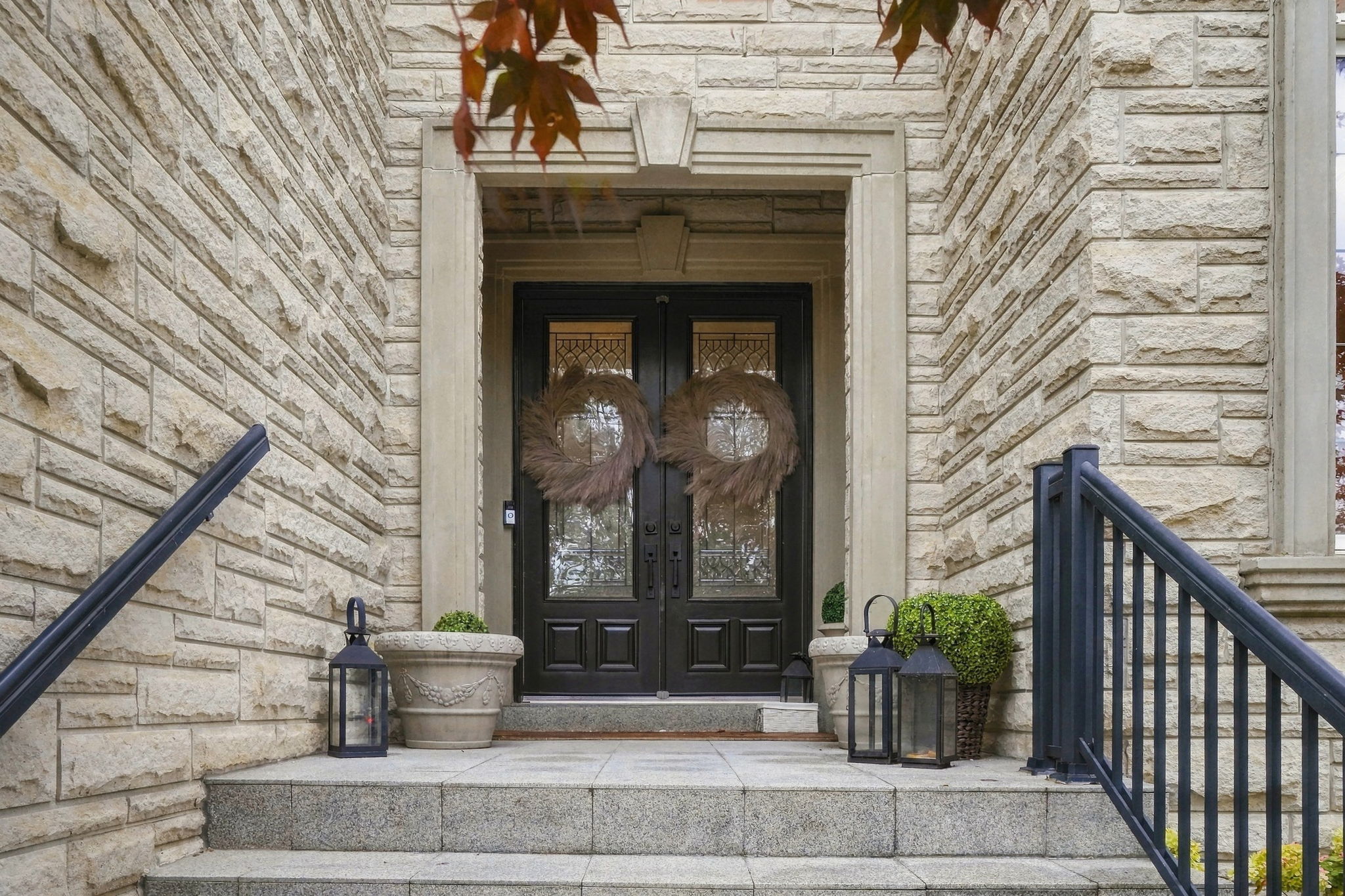 The front entrance