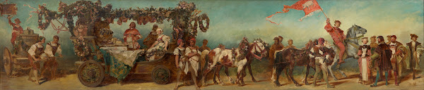 Entwurf zum Festzug 1879  Die Fleischselcher 1879