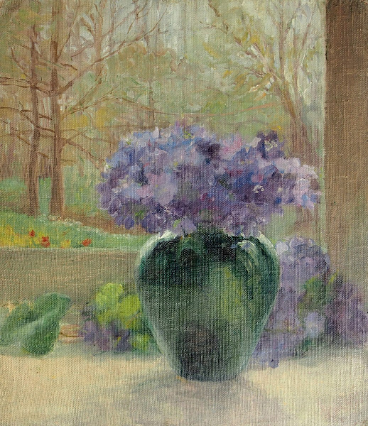 Lilled rohelises vaasis 1915