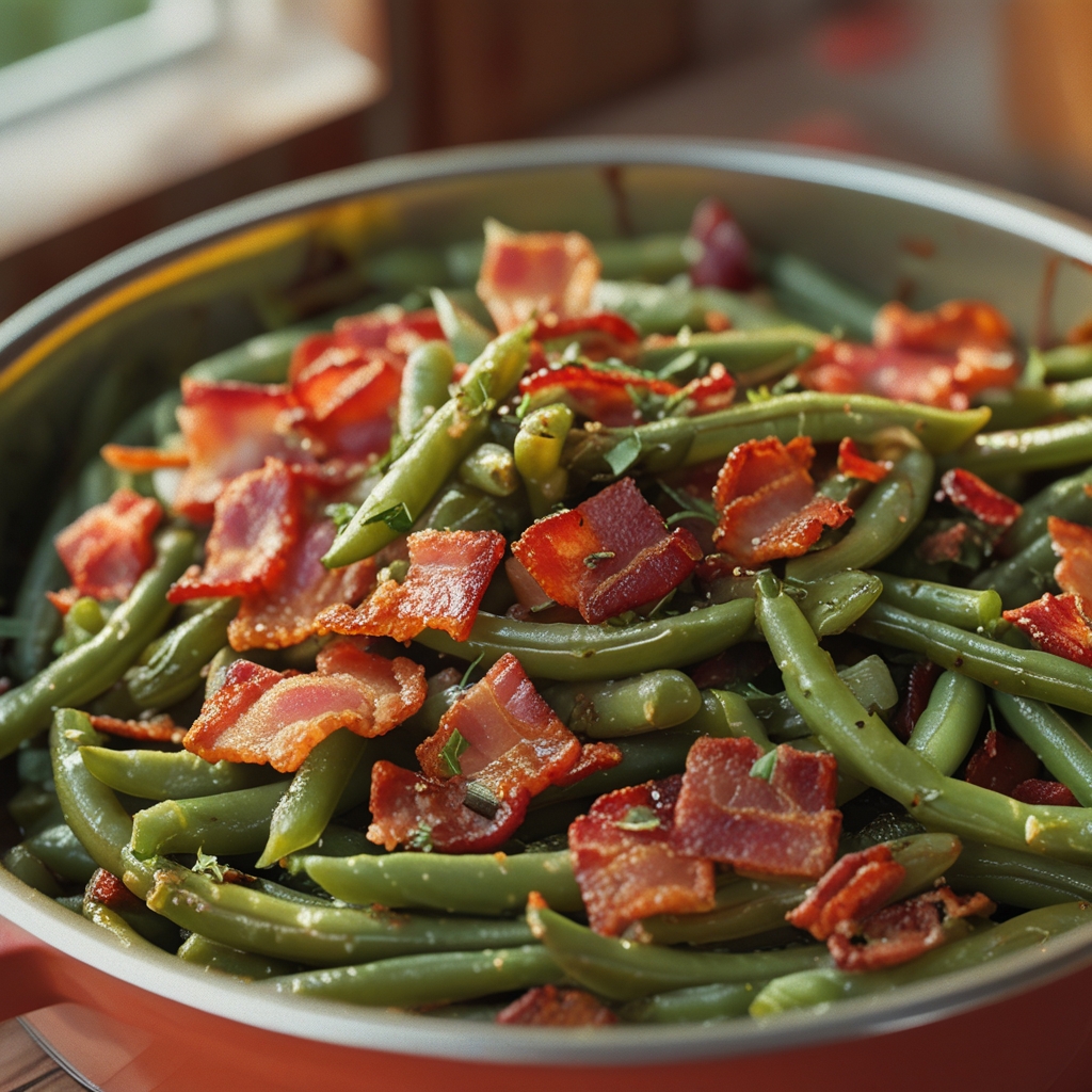 Bacon Loaded Green Bean Casserole - Easy Homemade Comfort Side Dish finished