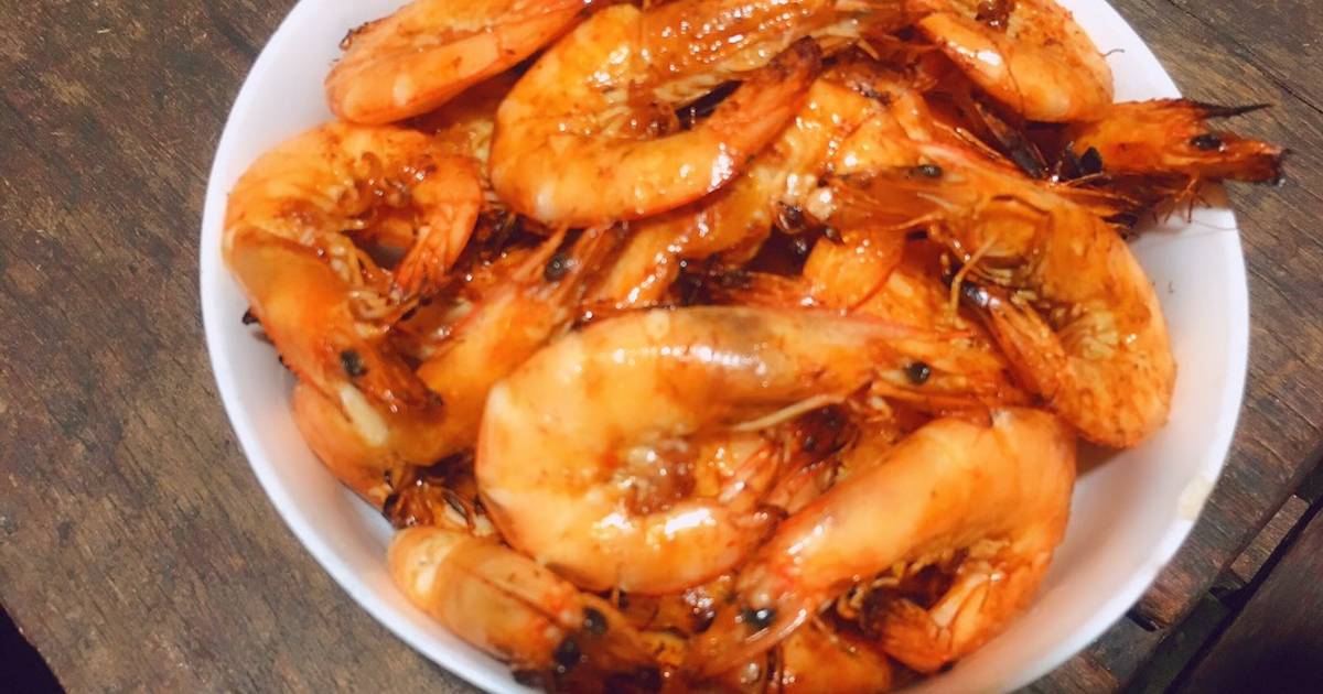 Tôm nướng sa tế😁