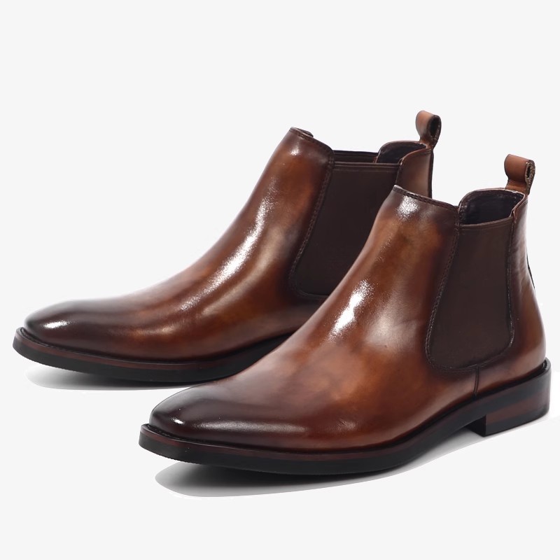 Men's Chelsea Boot made of genuine leather, breathable