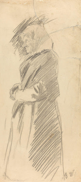 Old Woman with Headscarf