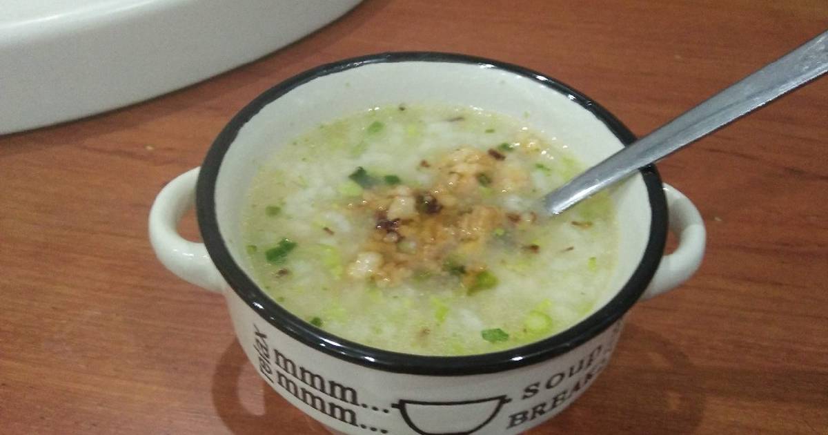 Cháo tôm măng tây bông cải xanh cho bé 12m+