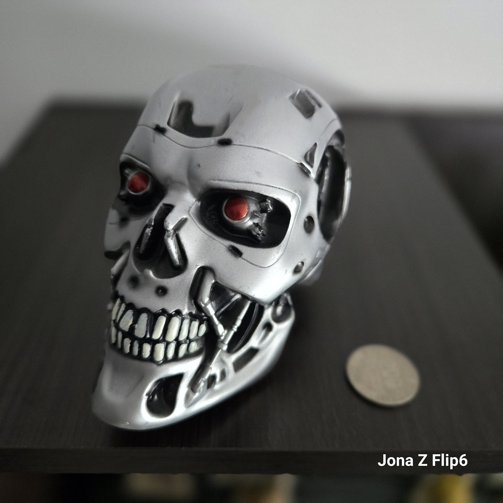 Loot Crate Terminator Genisys Réplica 1/2 Endoskull 14 cm Plateado Metal Escultura de Cráneo Escultura