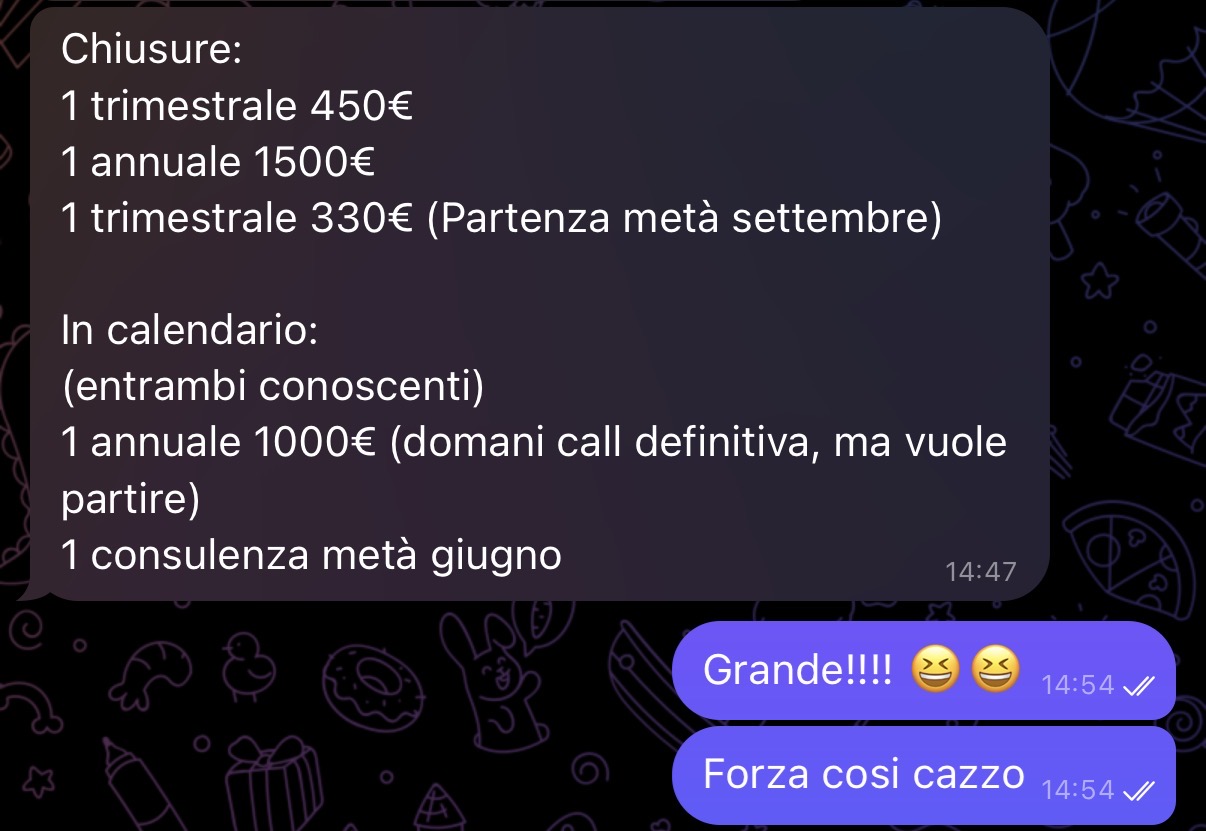 Risultato cliente 29