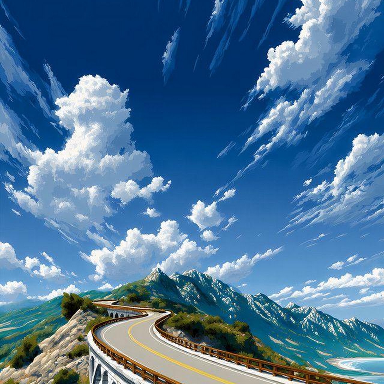 Download Scenic Coastal Highway Bridge iPhone