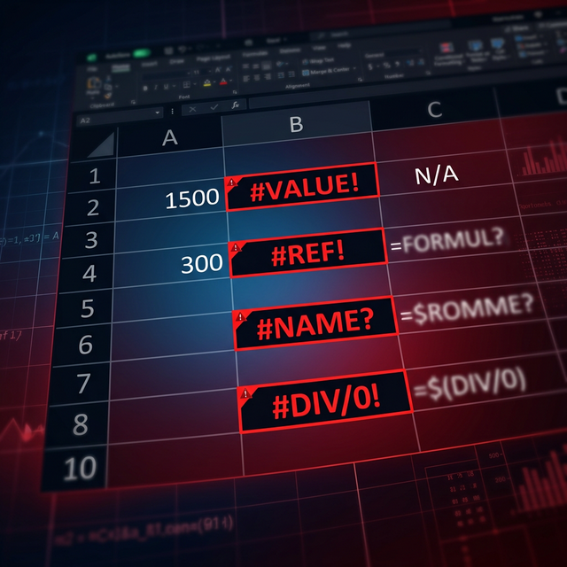 Ô Lỗi Trong Excel: Hiểu Và Xử Lý #VALUE!, #REF!, #NAME?, #DIV/0!, #NULL!