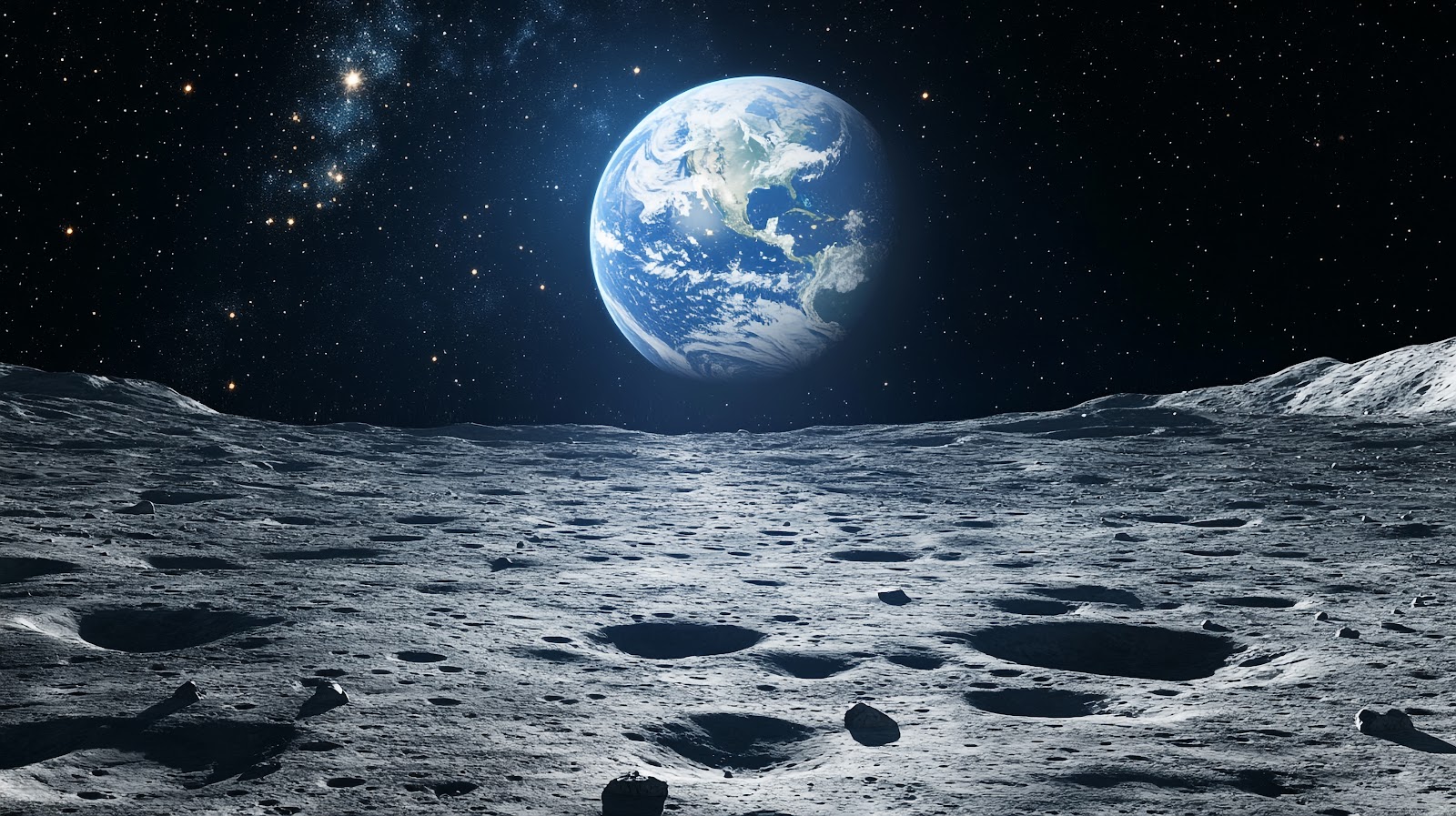 Earth From Moon Wallpaper