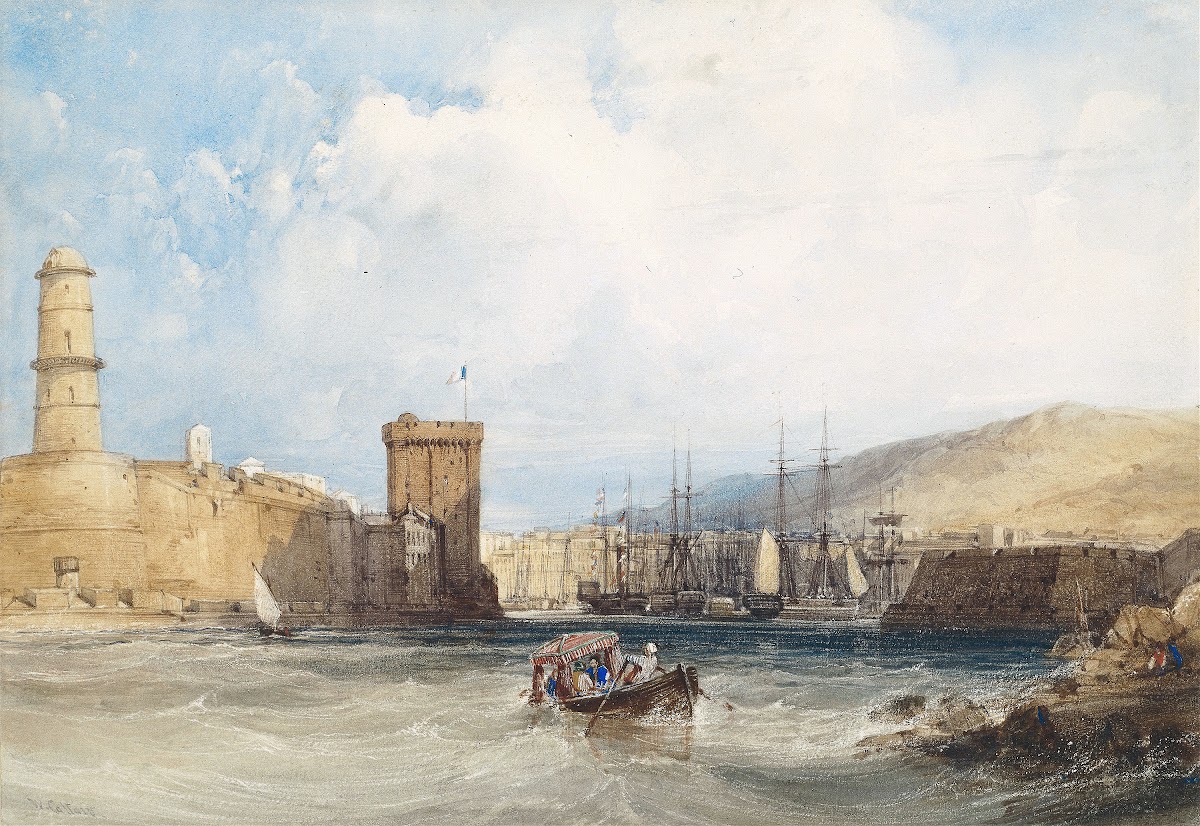 The Entrance to the Harbor of Marseilles 1838