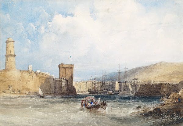 The Entrance to the Harbor of Marseilles 1838