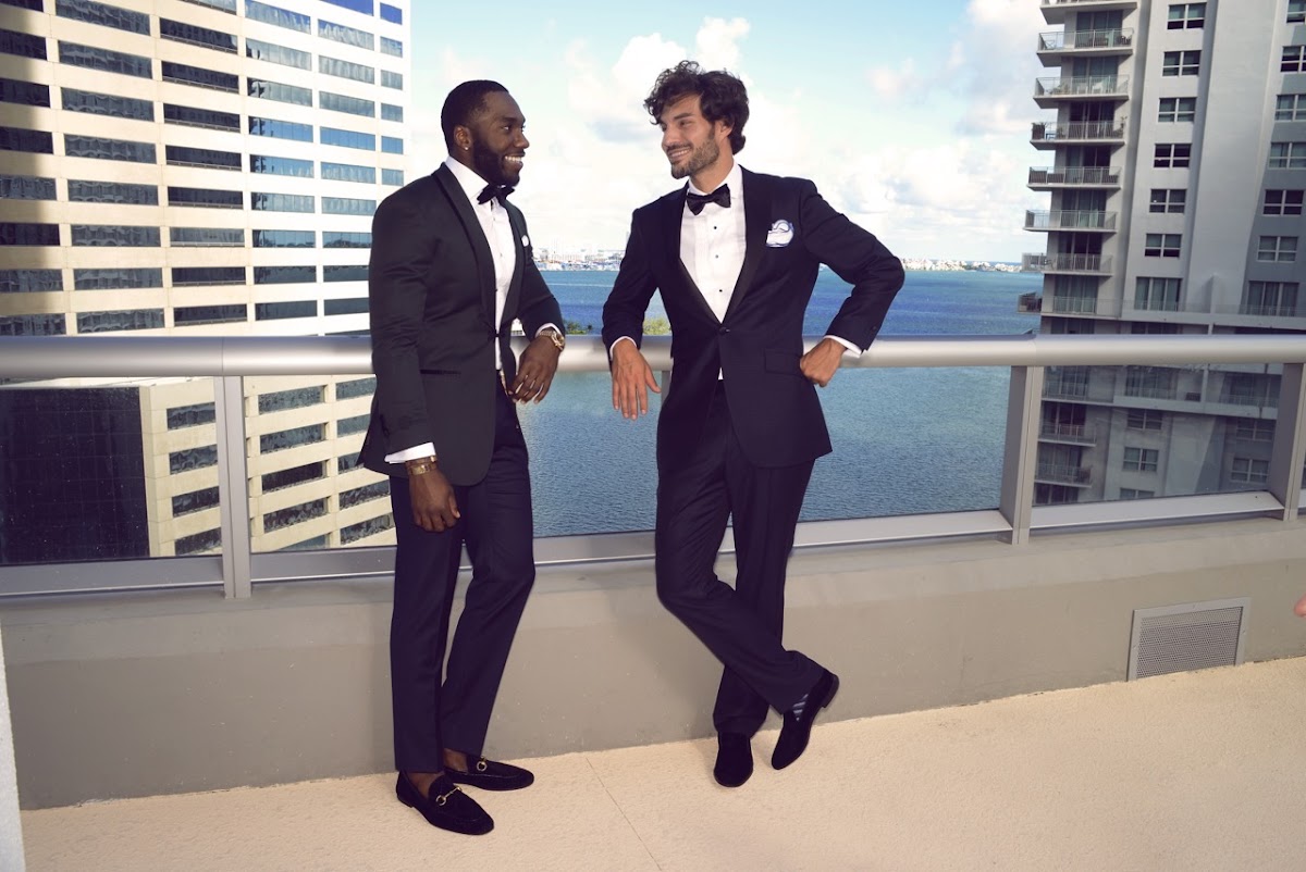 Miami custom tuxedo fitting at Bespoke By CB with full canvas construction