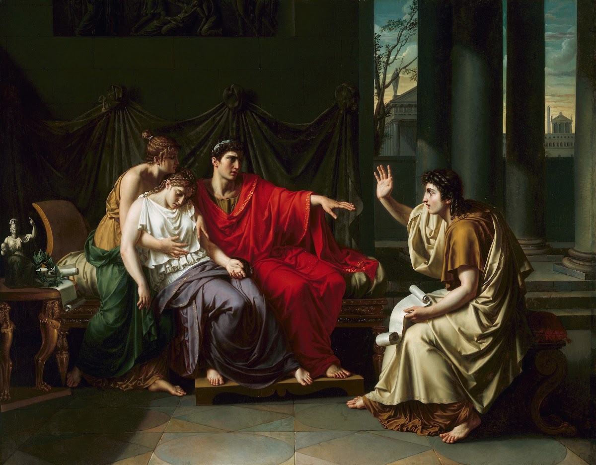 Virgil Reading The aeneid To Augustus Octavia and Livia 1790
