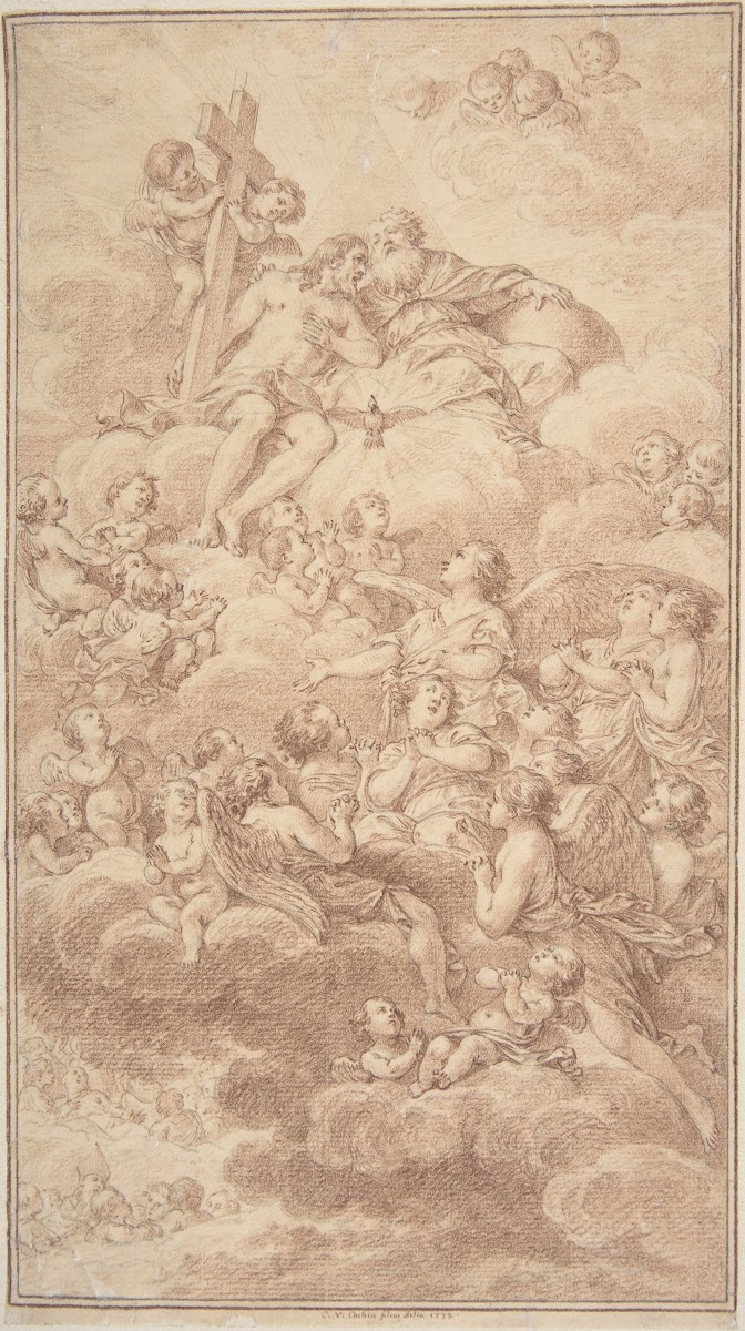 Angels Adoring the The Holy Trinity 1772
