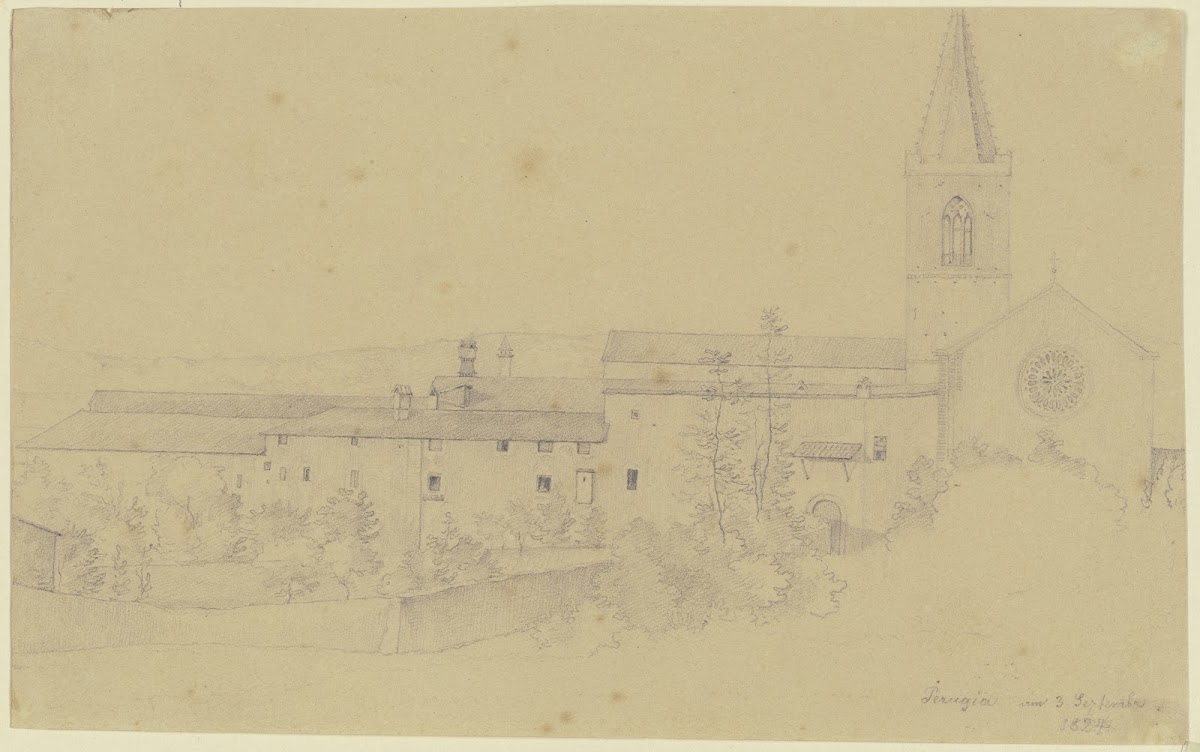 Die Kirche S Giuliana bei Perugia 1824