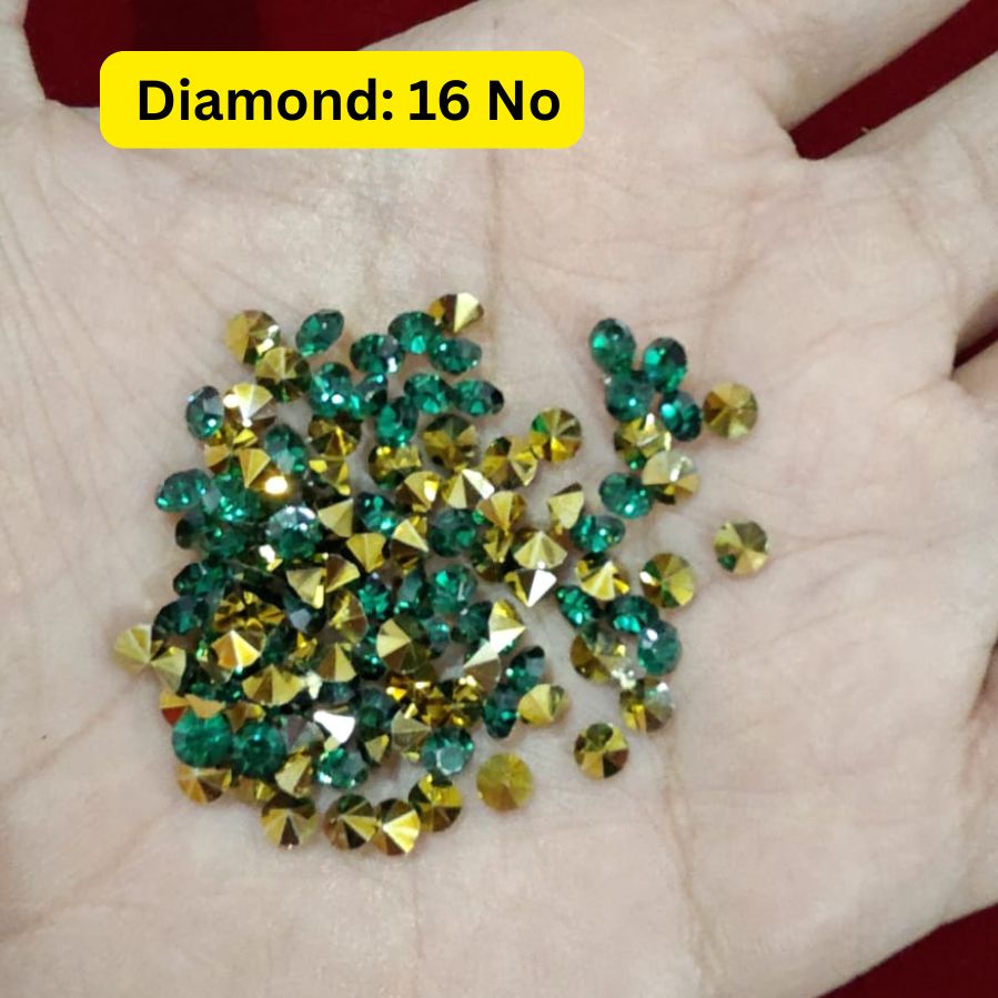 Green Diamond Round 16 No Round ( pack of 50)