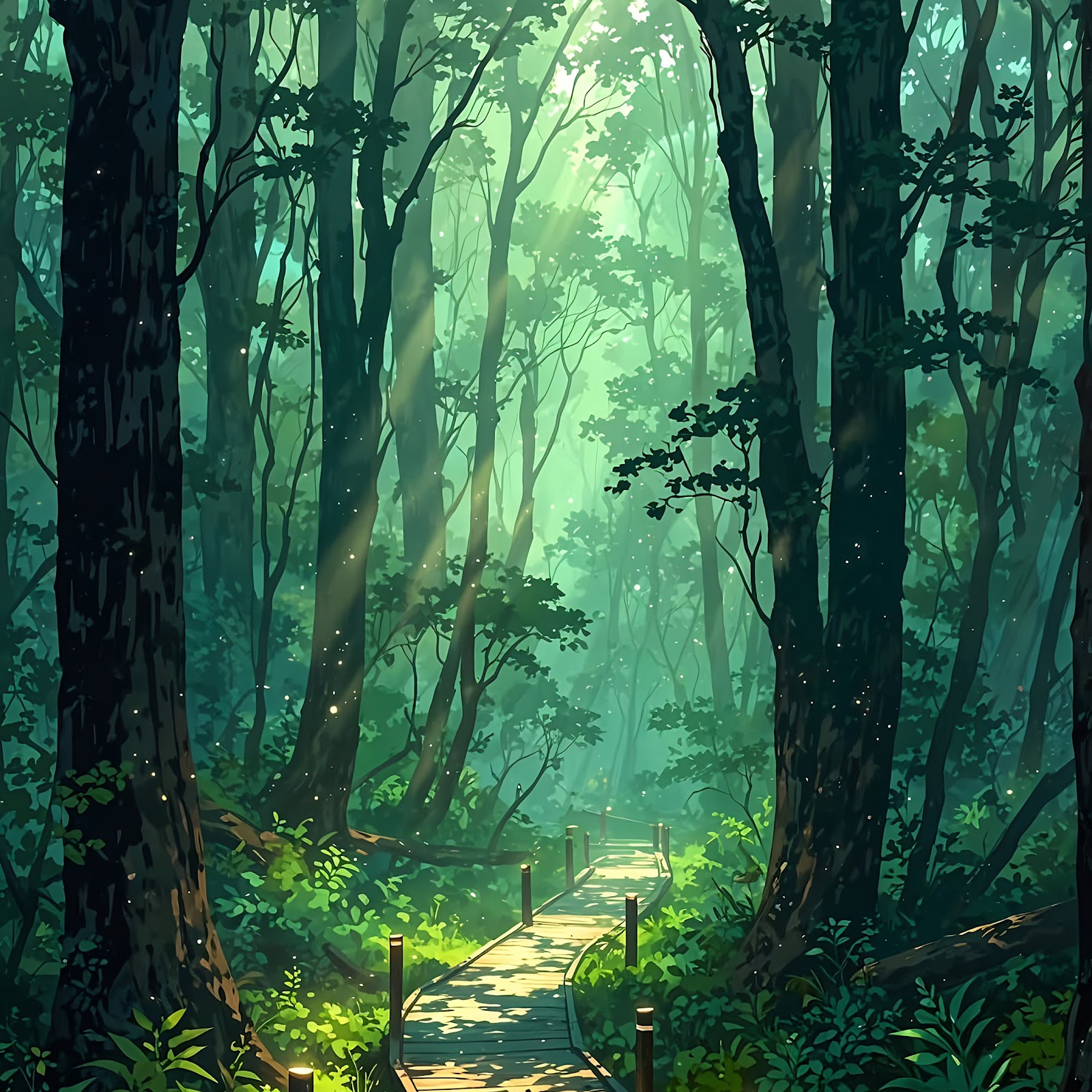 Download Forest, Path, Landscape, Nature 4K iPhone