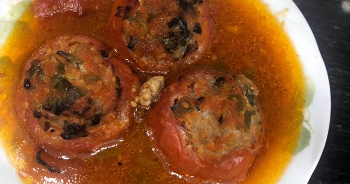 Cà chua nhồi thịt đút lò