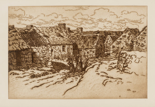 Hameau dans le cap de la Chèvre 1910
