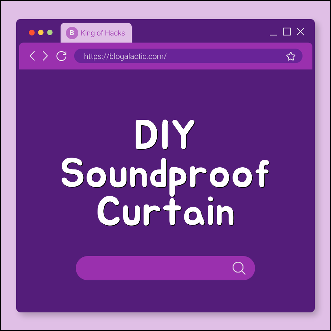 DIY soundproof curtain tutorial (fabric, rods, noise)
