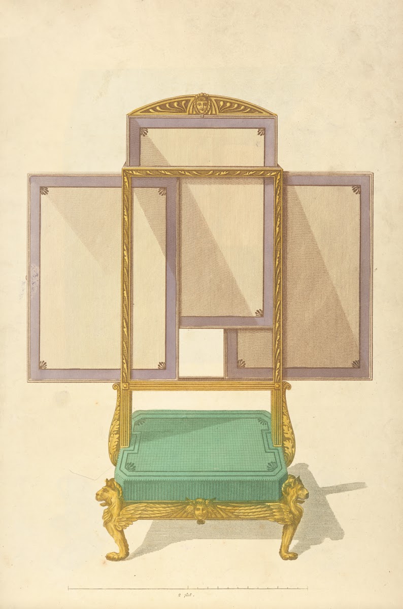 Foot stool firescreen 1805   1806