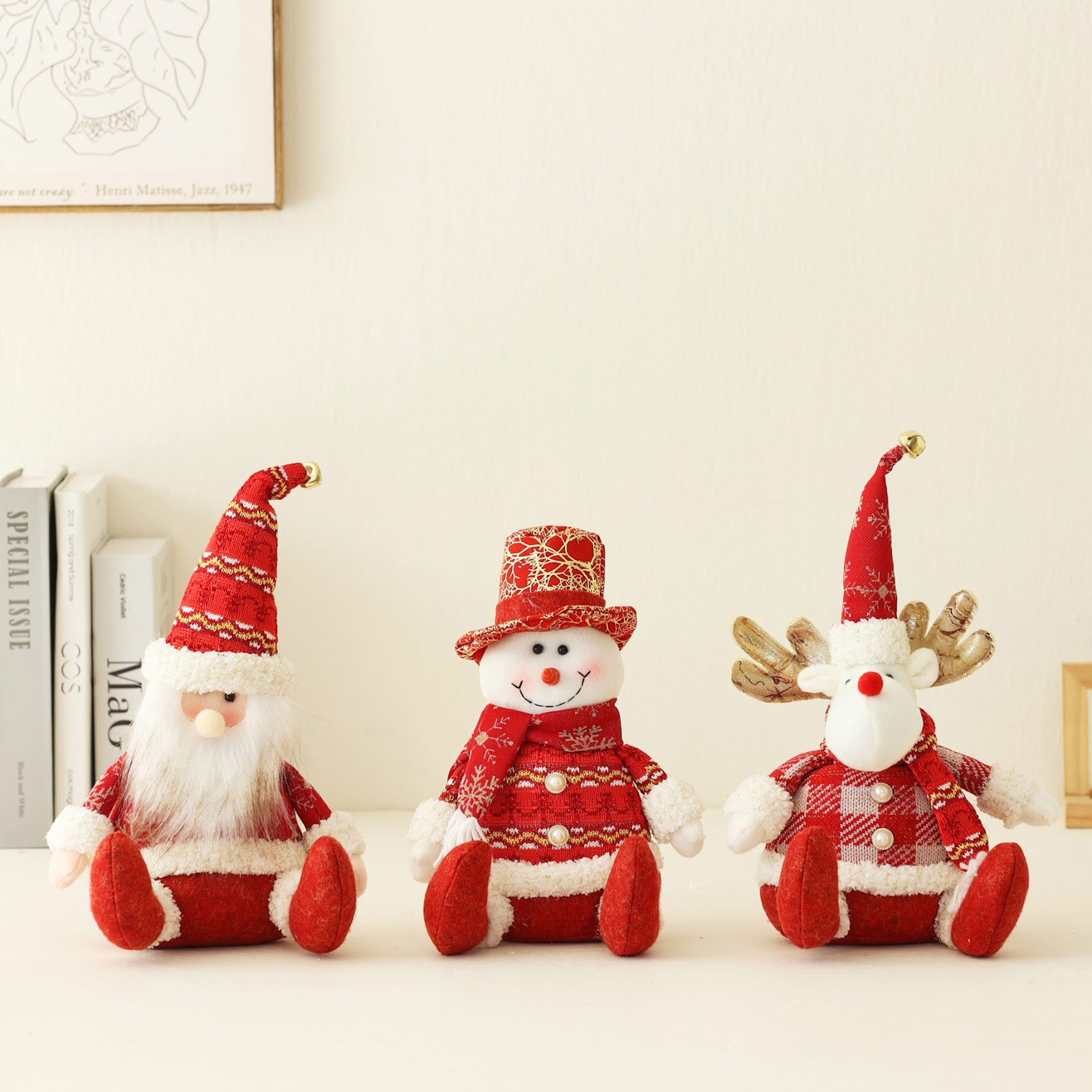 Decorative fabric gnome figure for Christmas